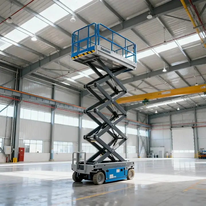 Scissor lift rental services by Glorek for safe and efficient work at height