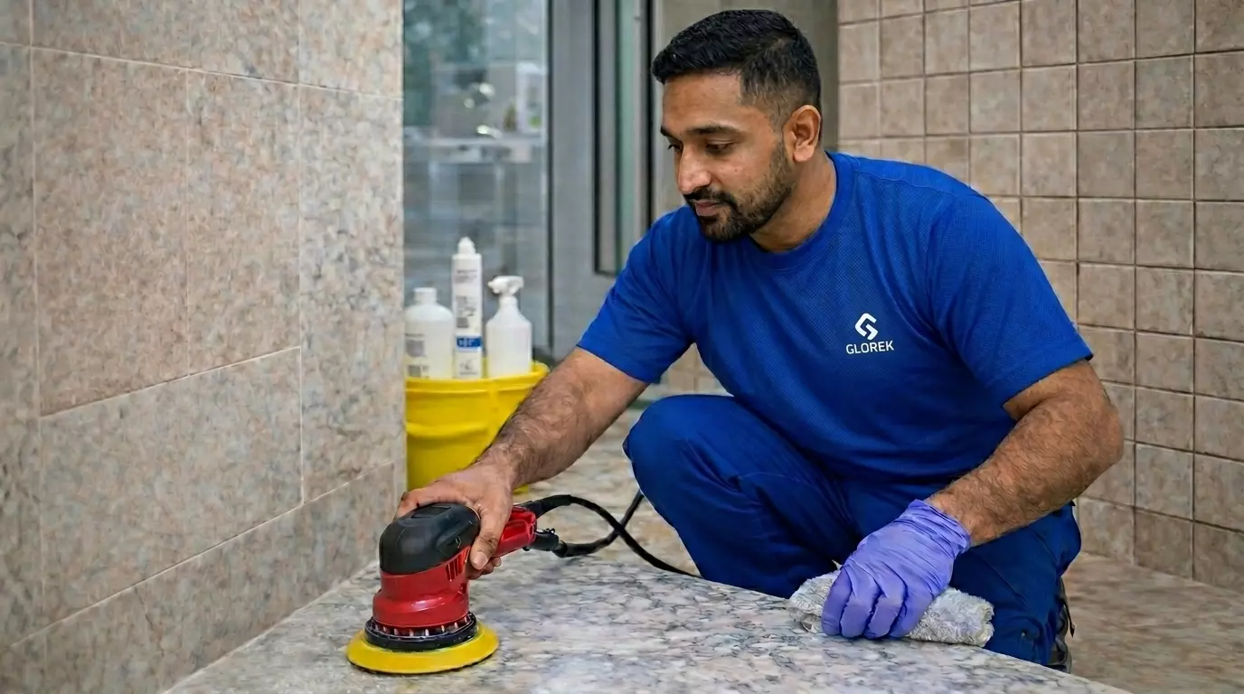 خدمات ترميم الرخام والبلاط